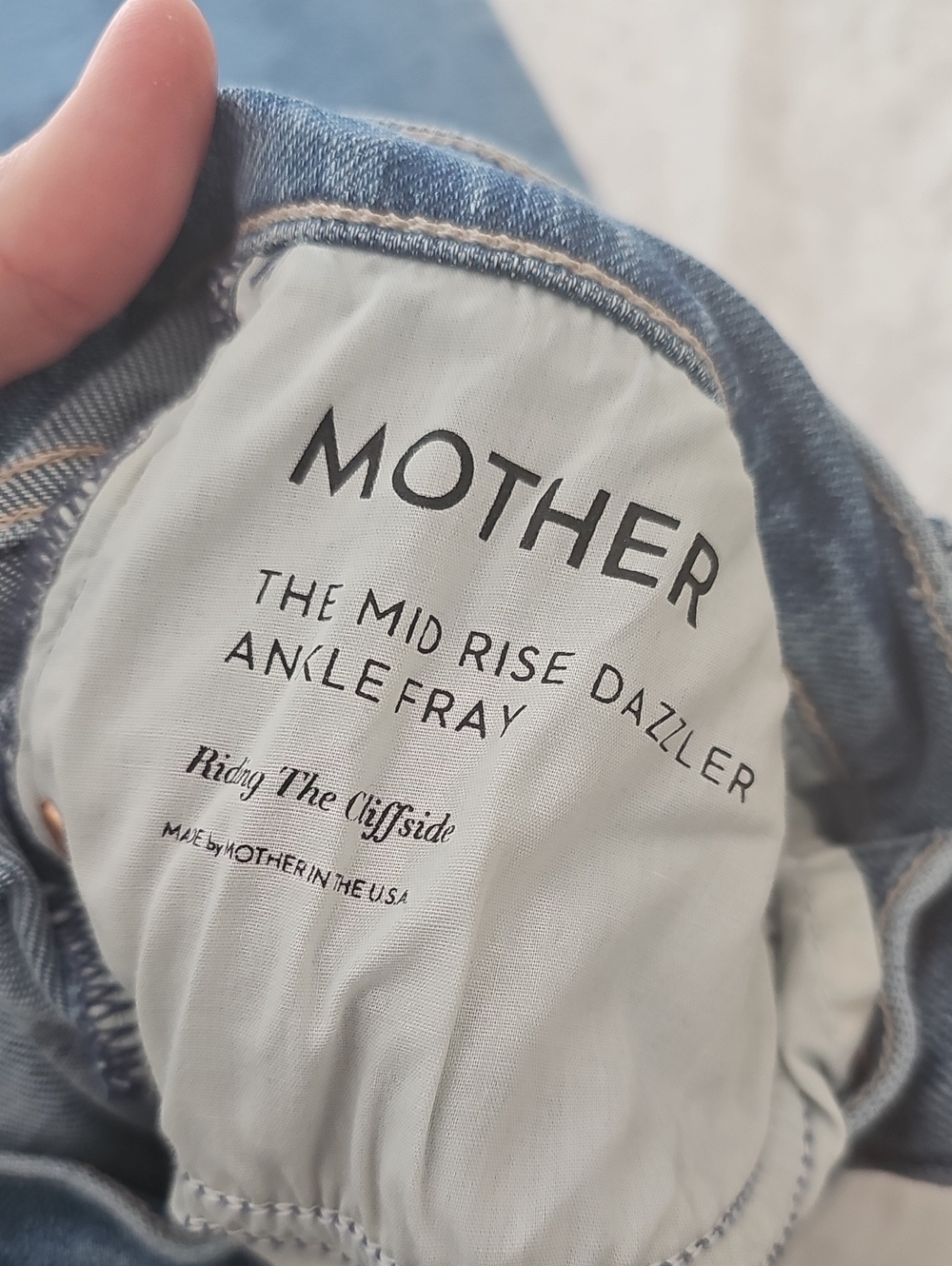 MOTHER Mid RISE ANKLE FRAY RIDING THE CLIFFSIDE SZ 28 - Picture 4 of 5